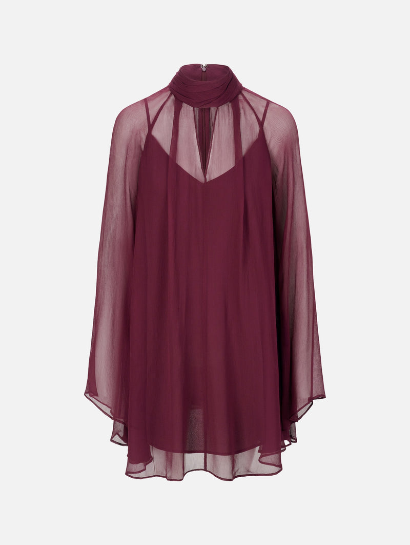 Esther Mini Dress in Syrah