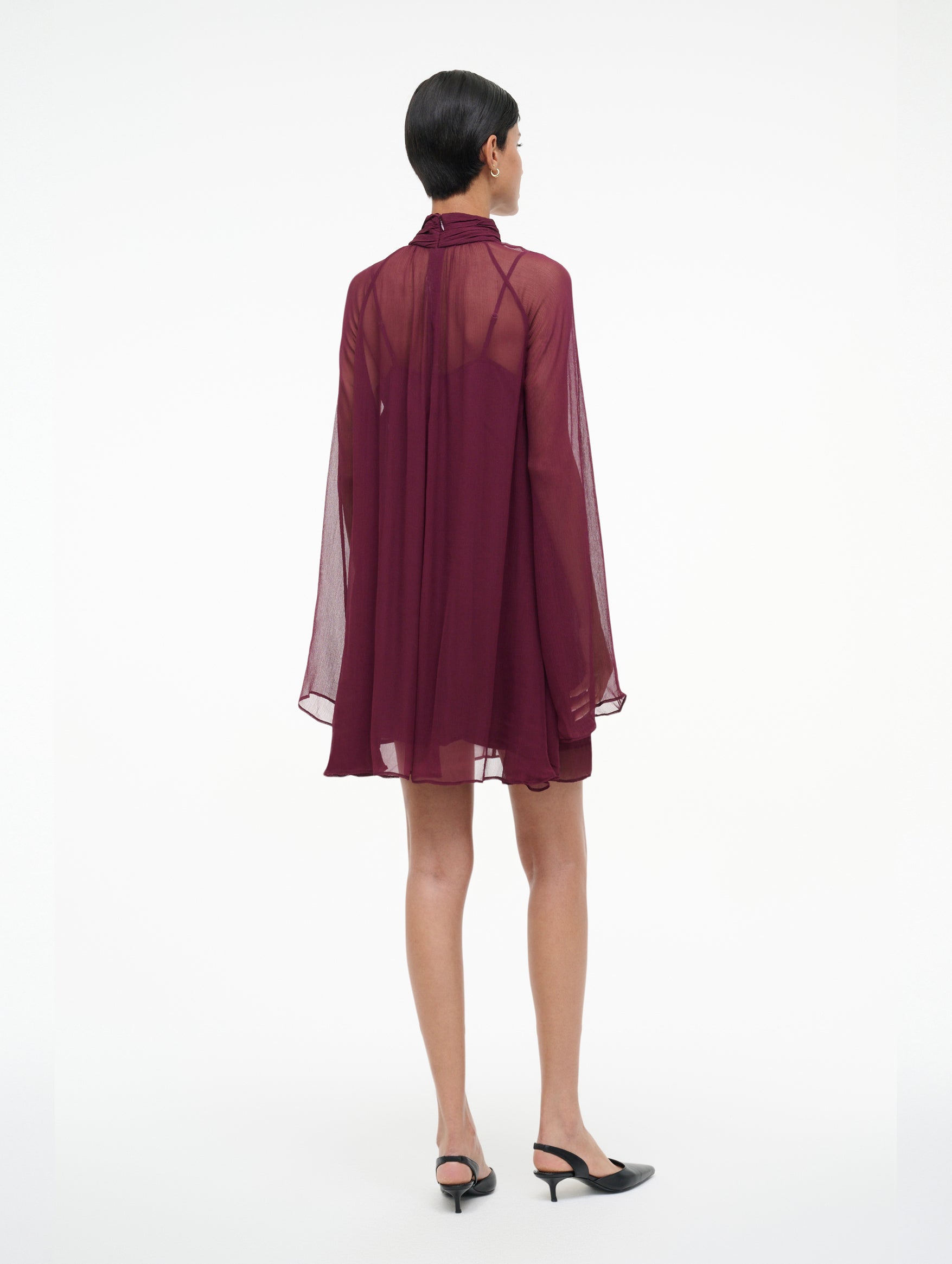 Esther Mini Dress in Syrah
