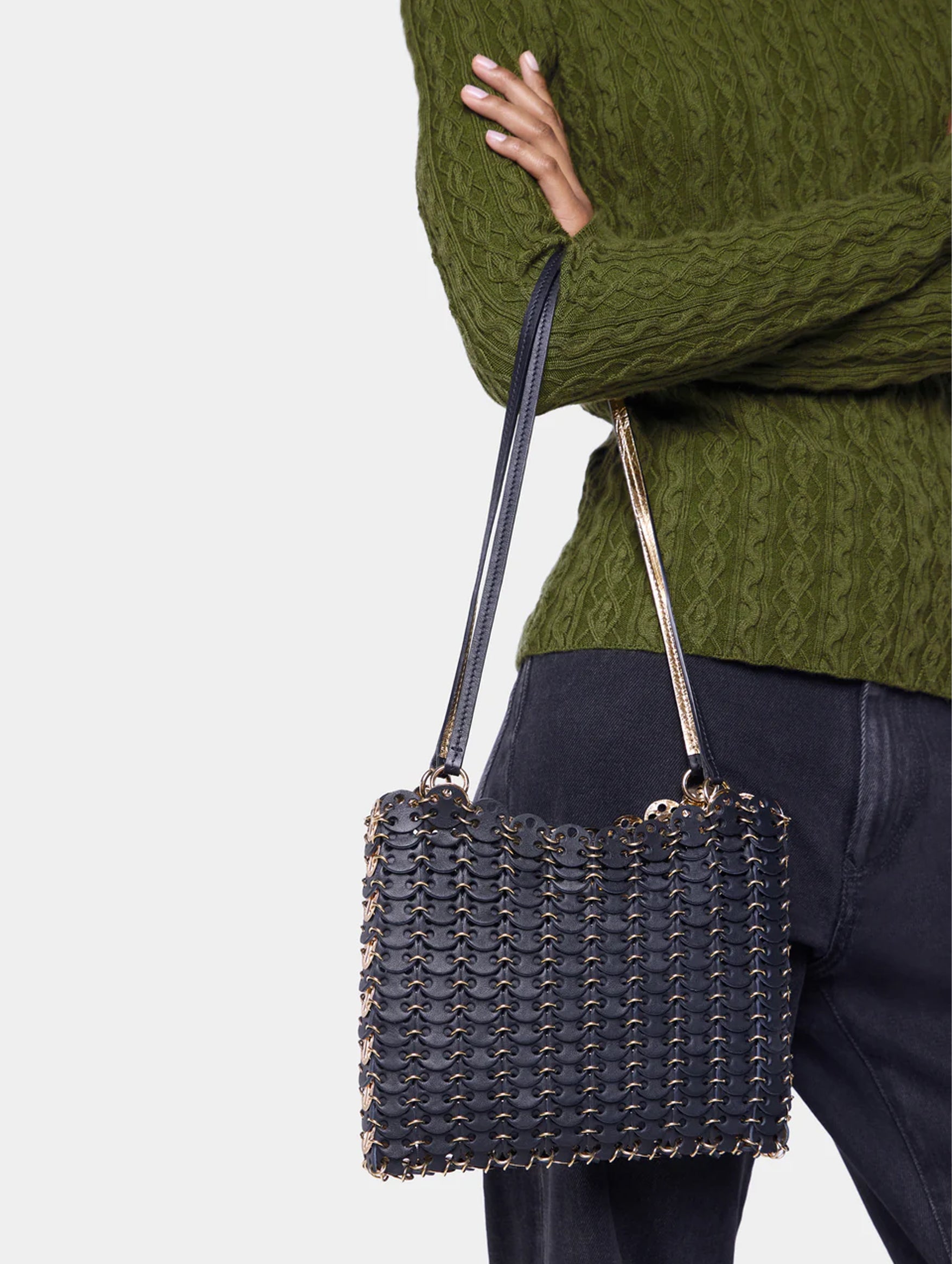 1969 Reversible Flip Bag in Black Gold