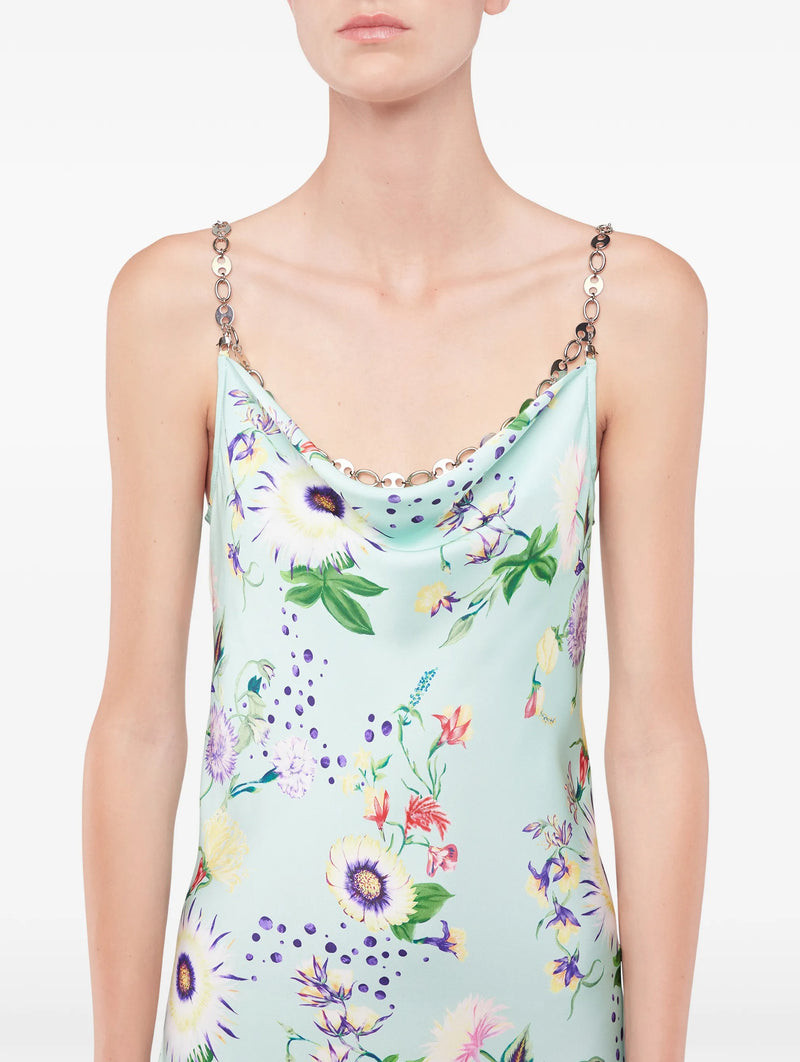 Dress With Chain Details in Floral