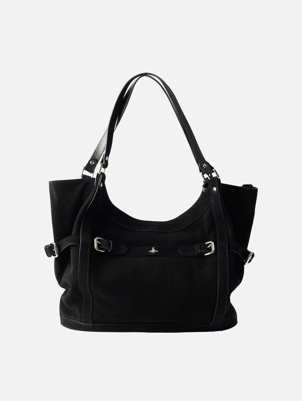 Frankie Large Shoulder Bag Leather in Black
