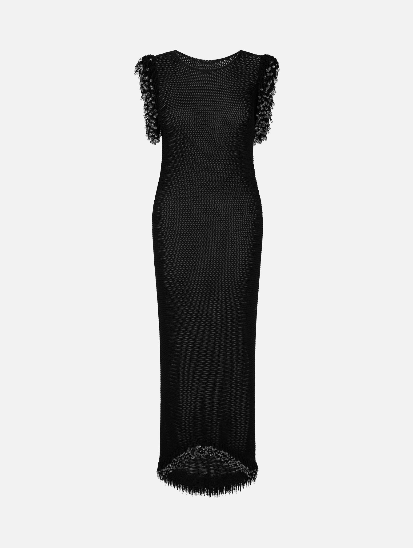 Fringe Dress in Black