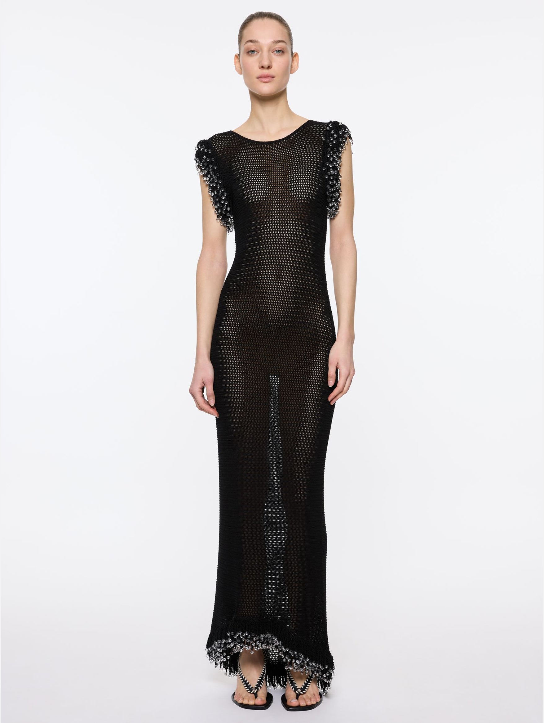 Fringe Dress in Black