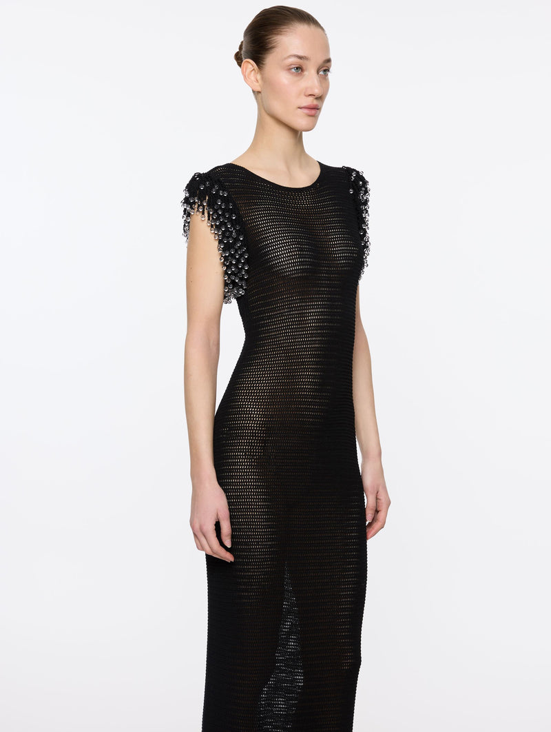 Fringe Dress in Black