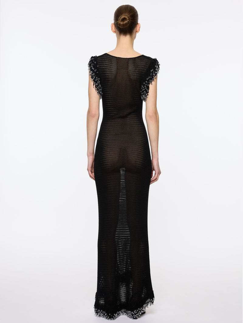 Fringe Dress in Black