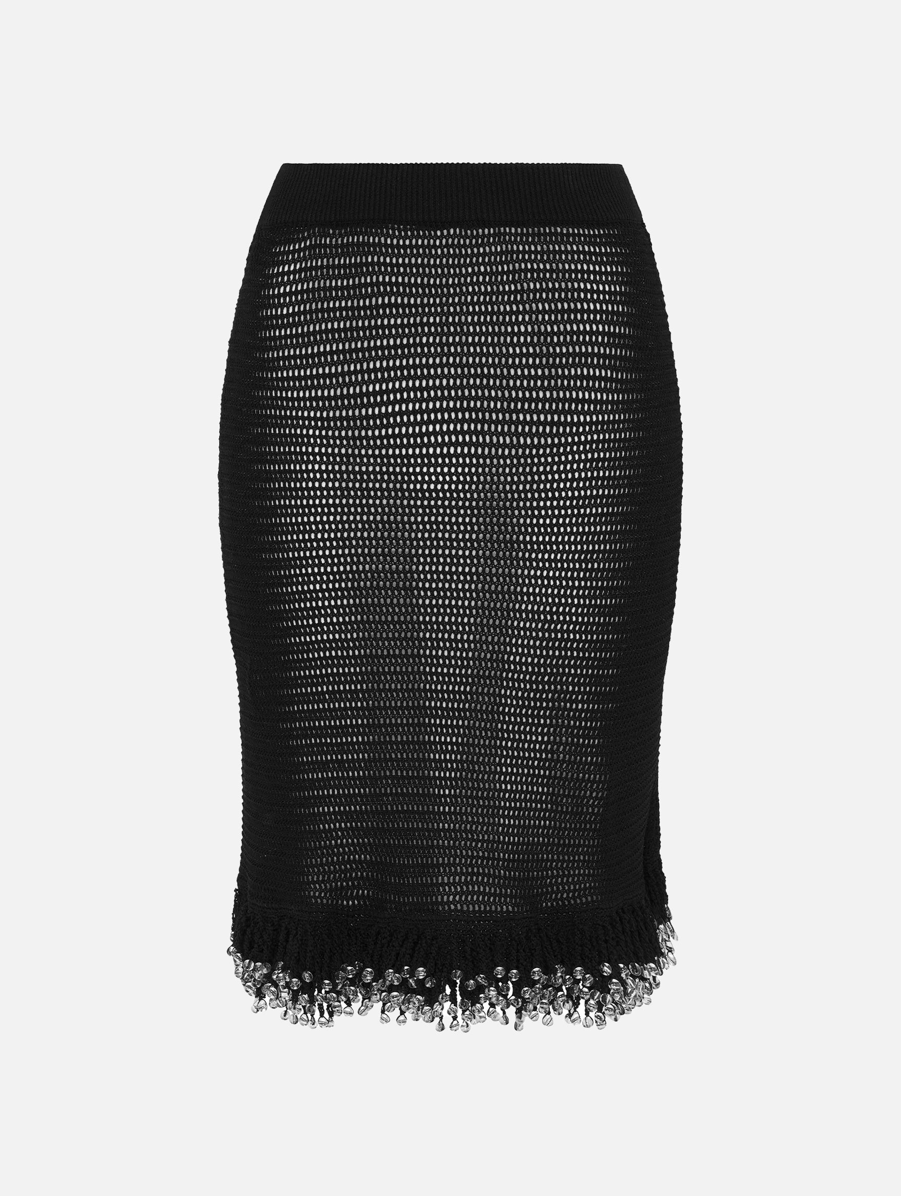 Fringe Skirt in Black