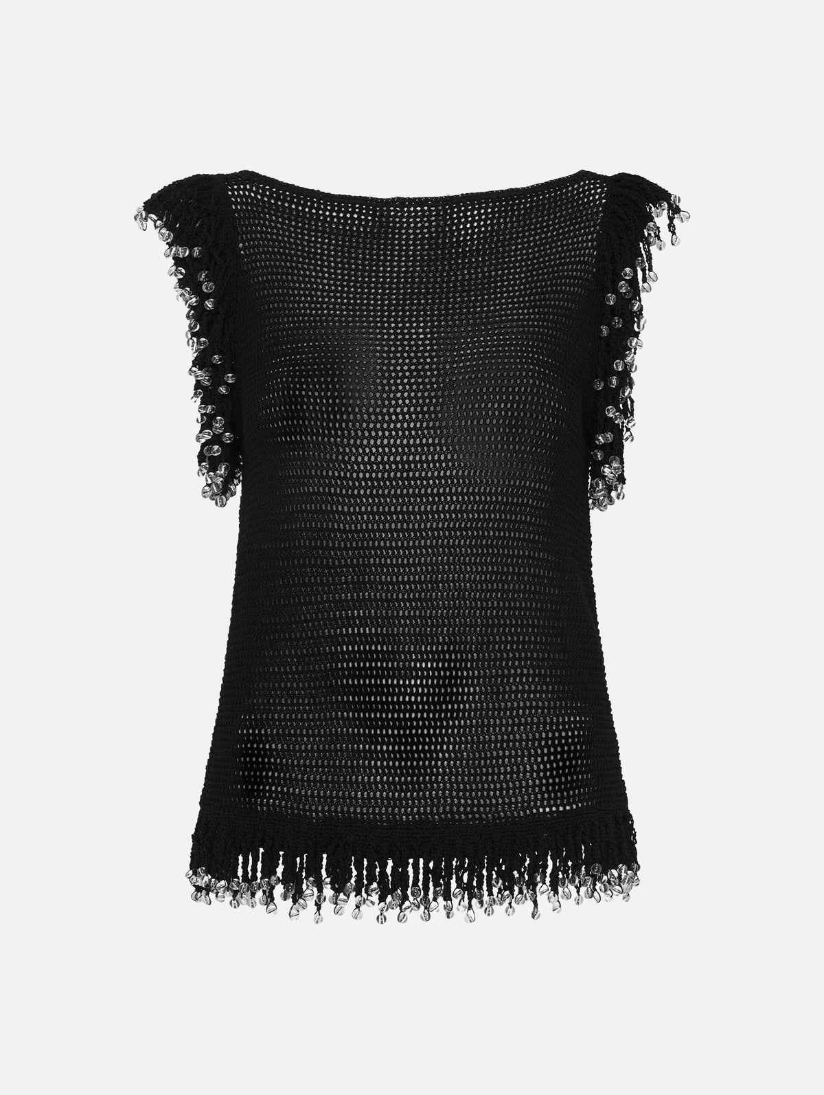 Fringe Top in Black