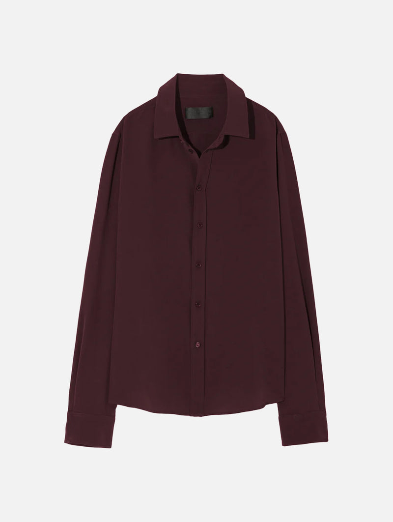 Gaia Slim Shirt in Claret