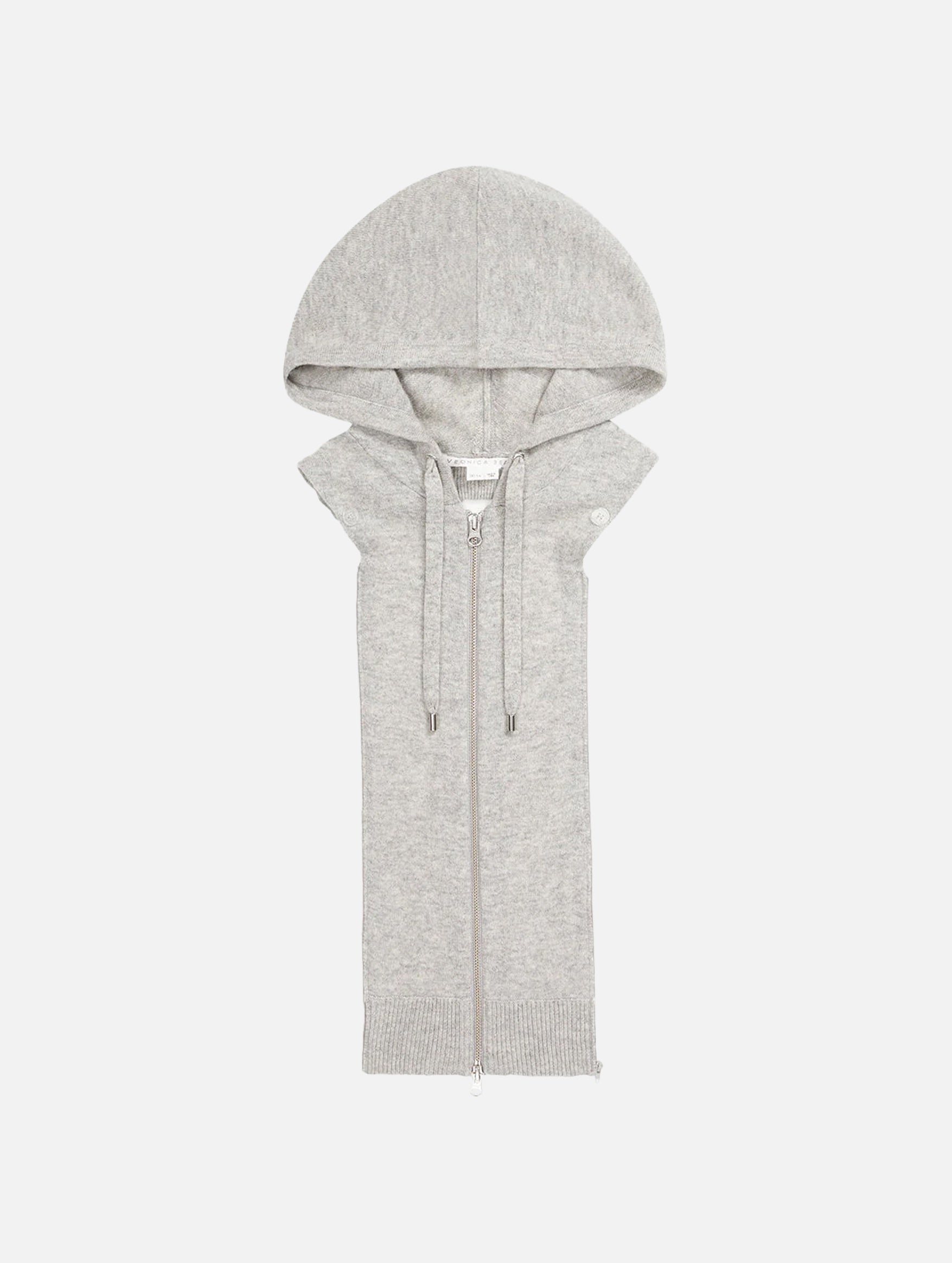 Cashmere Hoodie Dickey in Grey