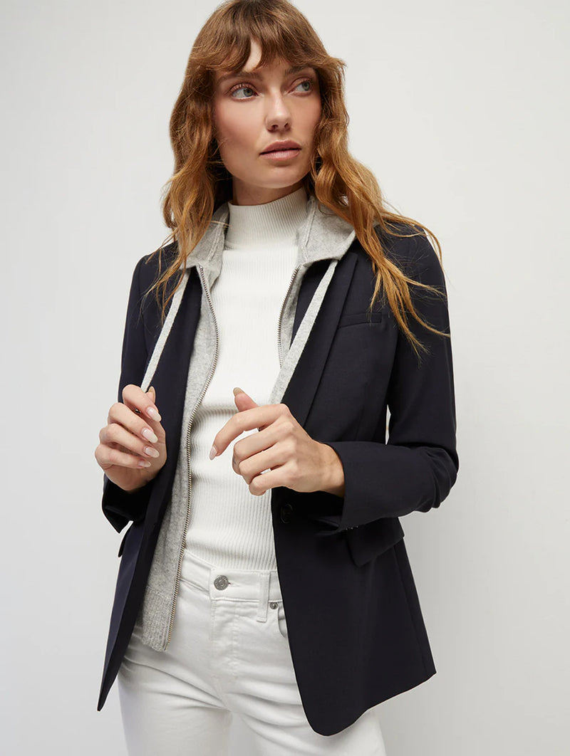 Cashmere Hoodie Dickey in Grey