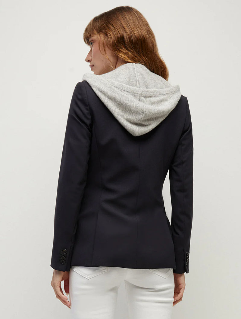 Cashmere Hoodie Dickey in Grey
