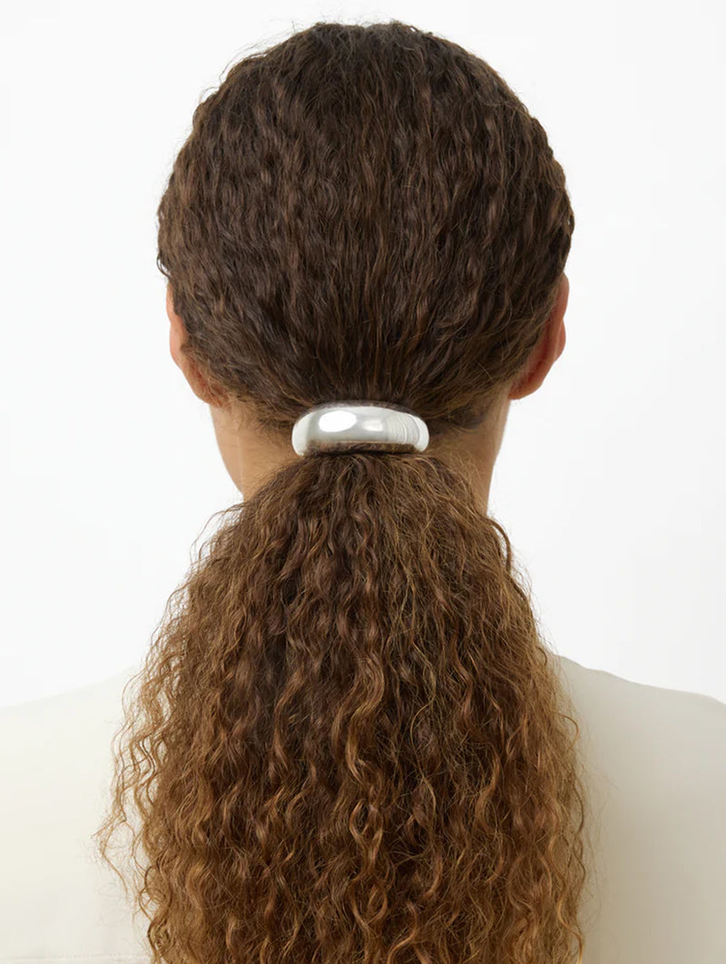 The Thea Hair Tie in Silver