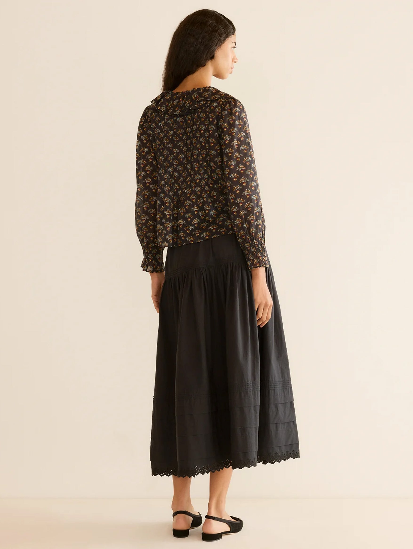 Hardy Top in Delphinium Floral