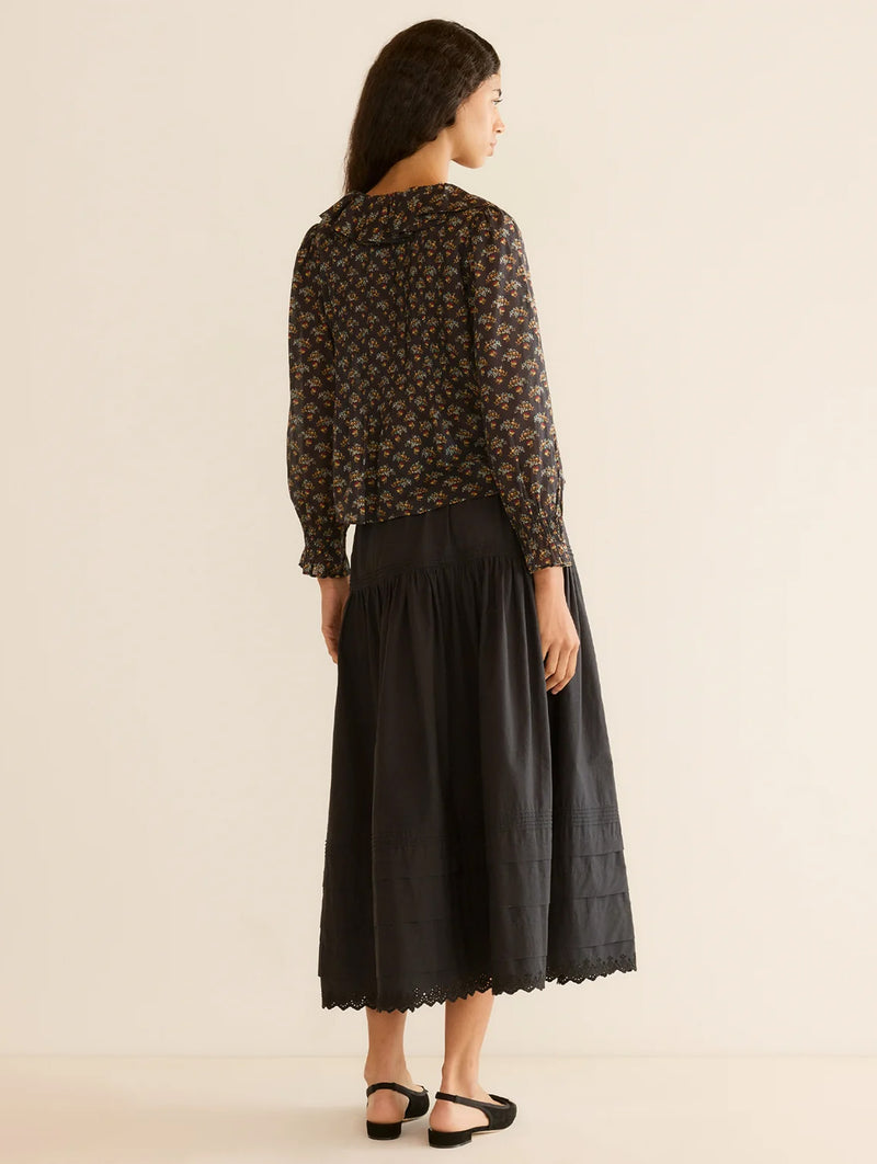 Hardy Top in Delphinium Floral