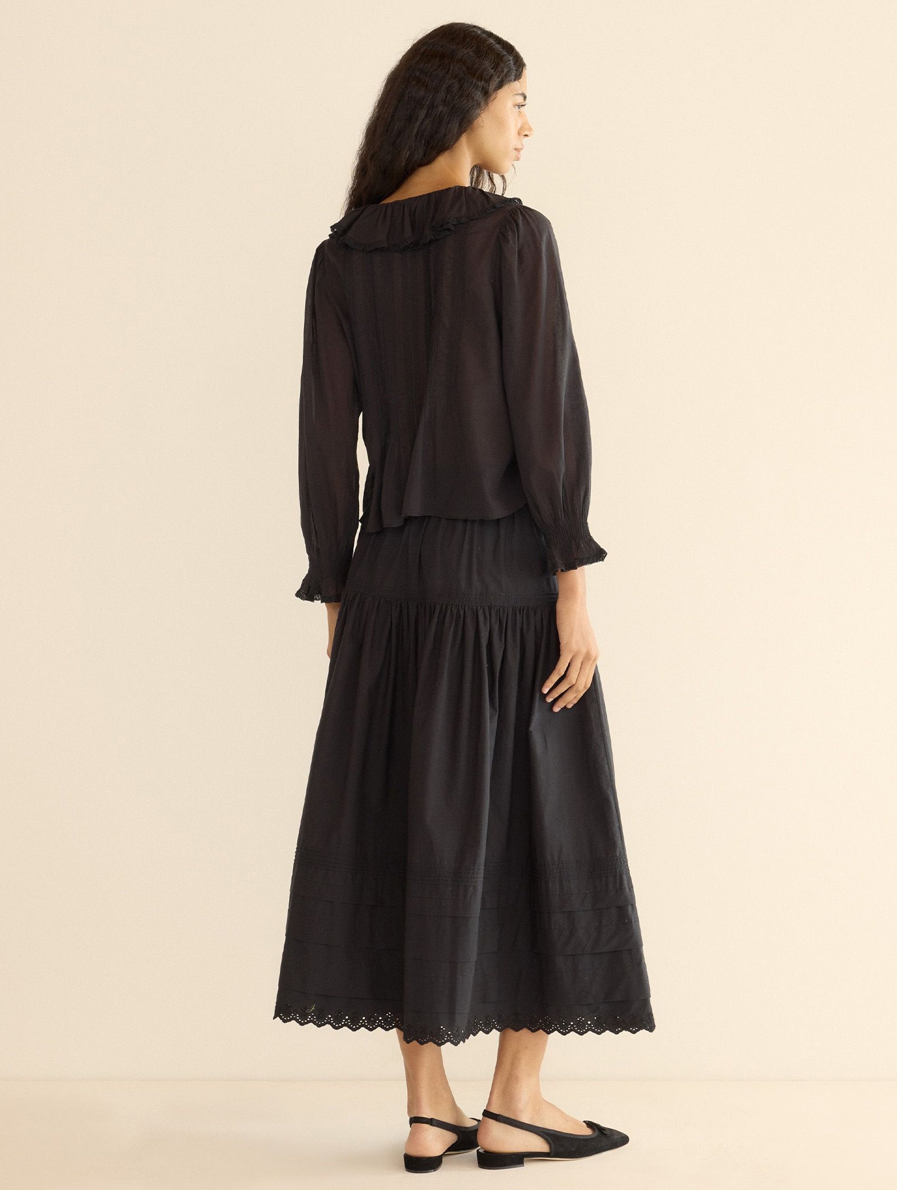 Hardy Cotton Top in Black