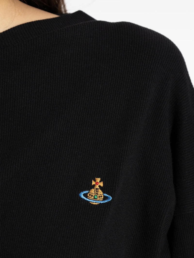 Long Sleeve Hebo Top in Black