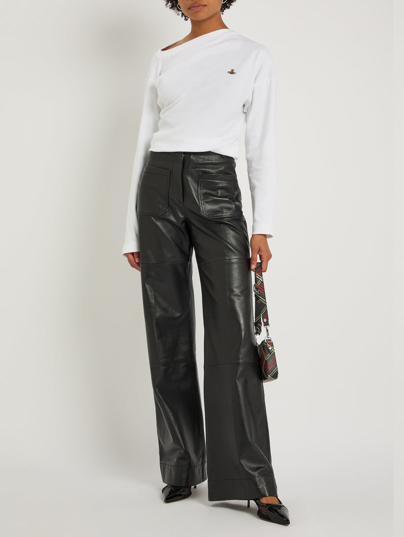 Long Sleeve Hebo Top in White