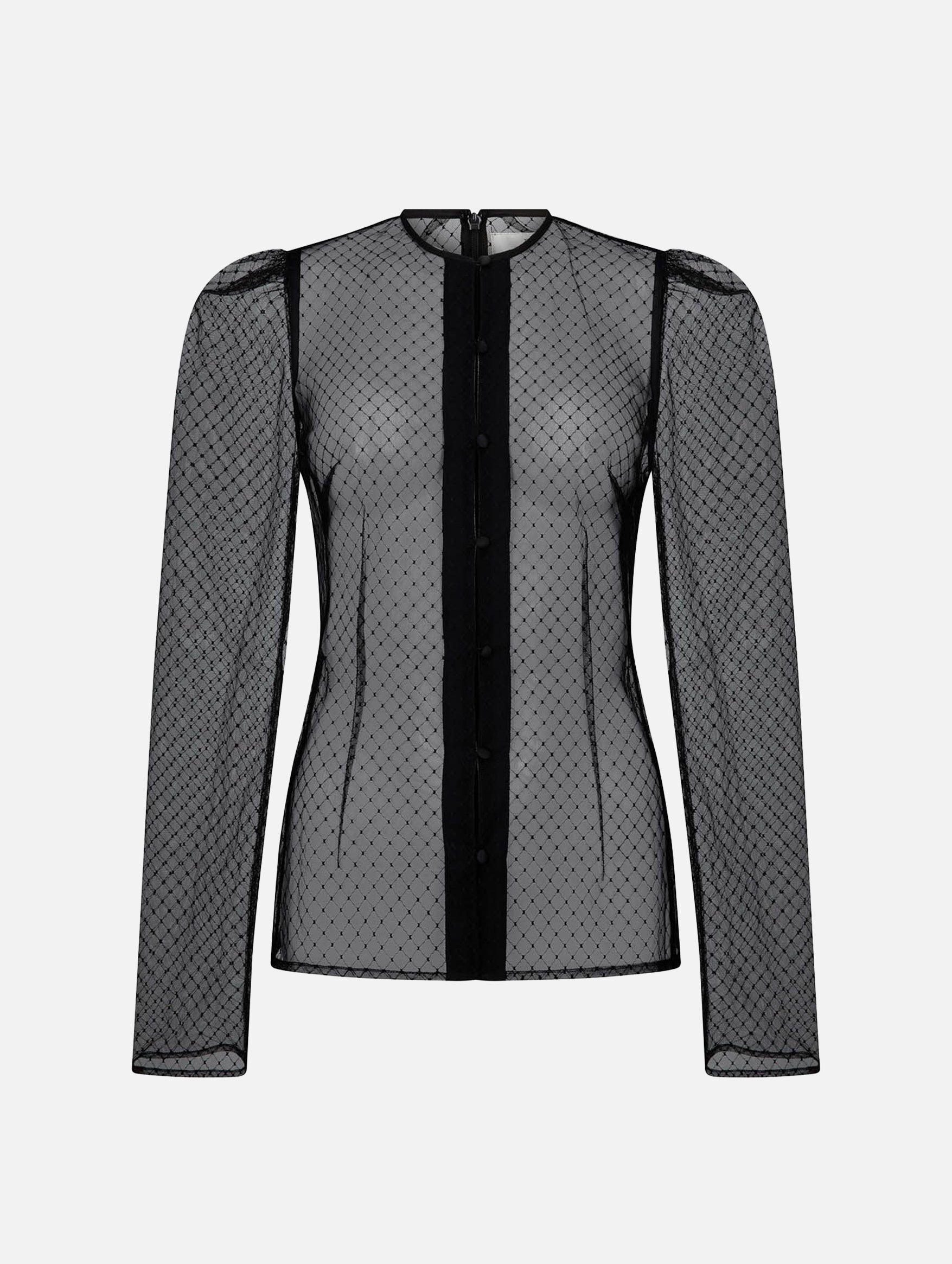 Helena Tulle Top in Black