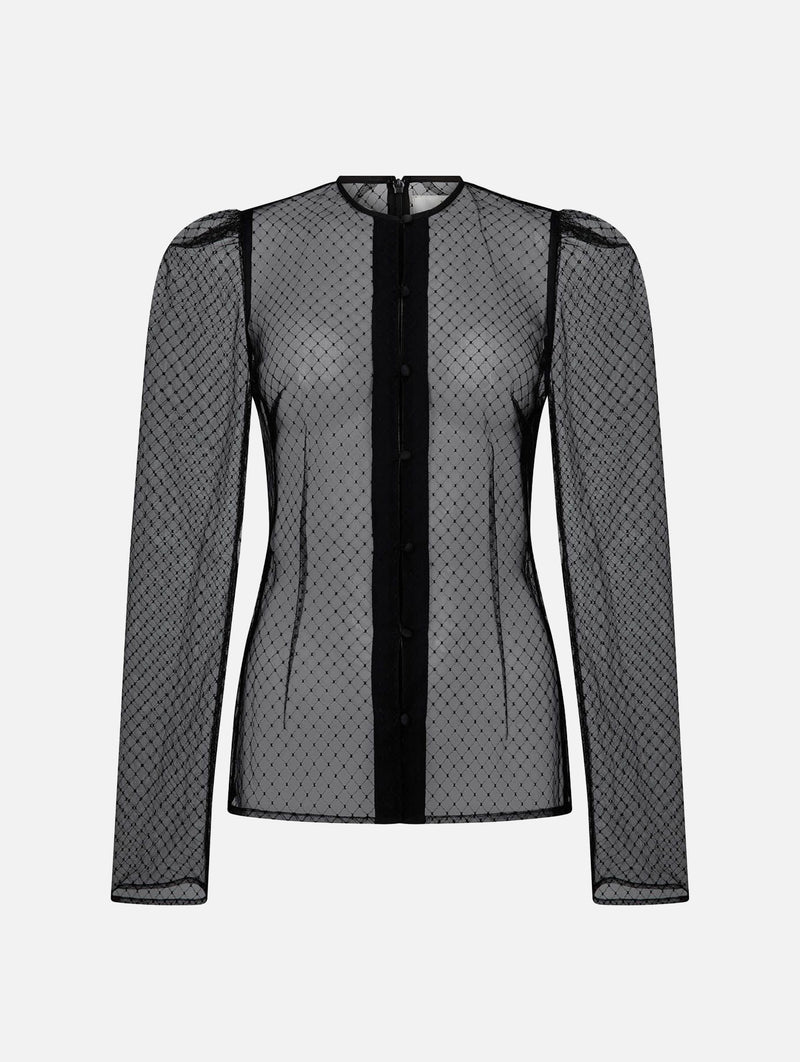 Helena Tulle Top in Black