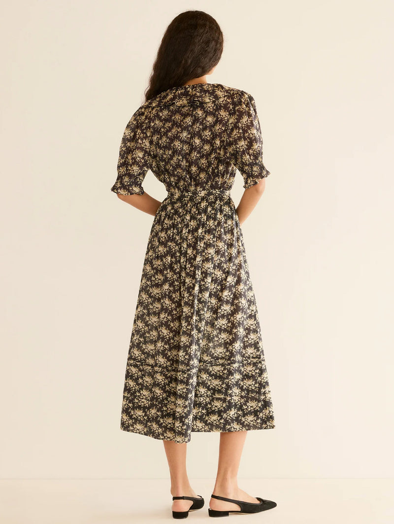 Henri Cotton Top in Noir Rosier Floral