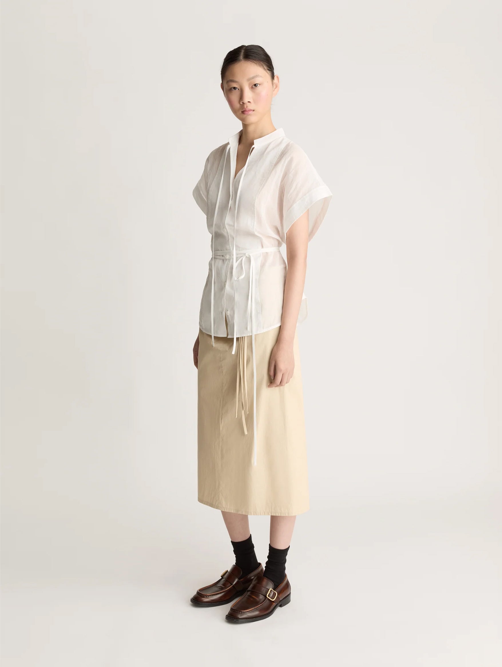 Iris Cotton Blouse in White