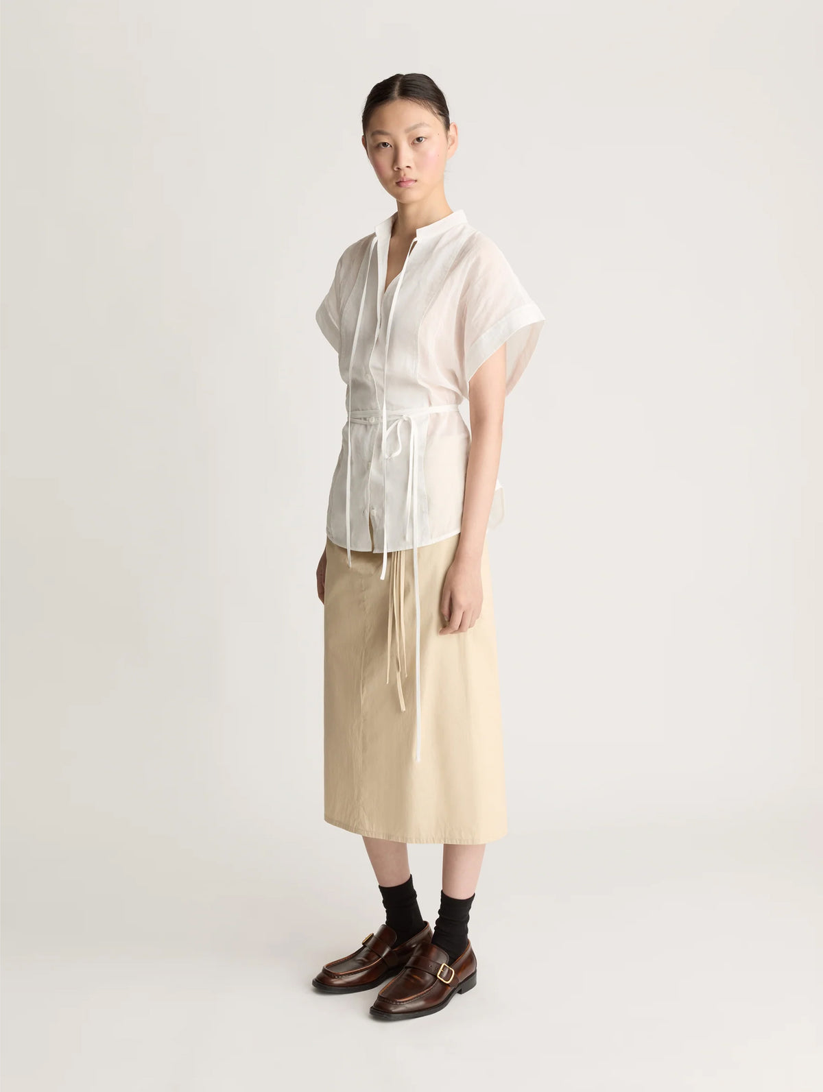 Iris Cotton Blouse in White