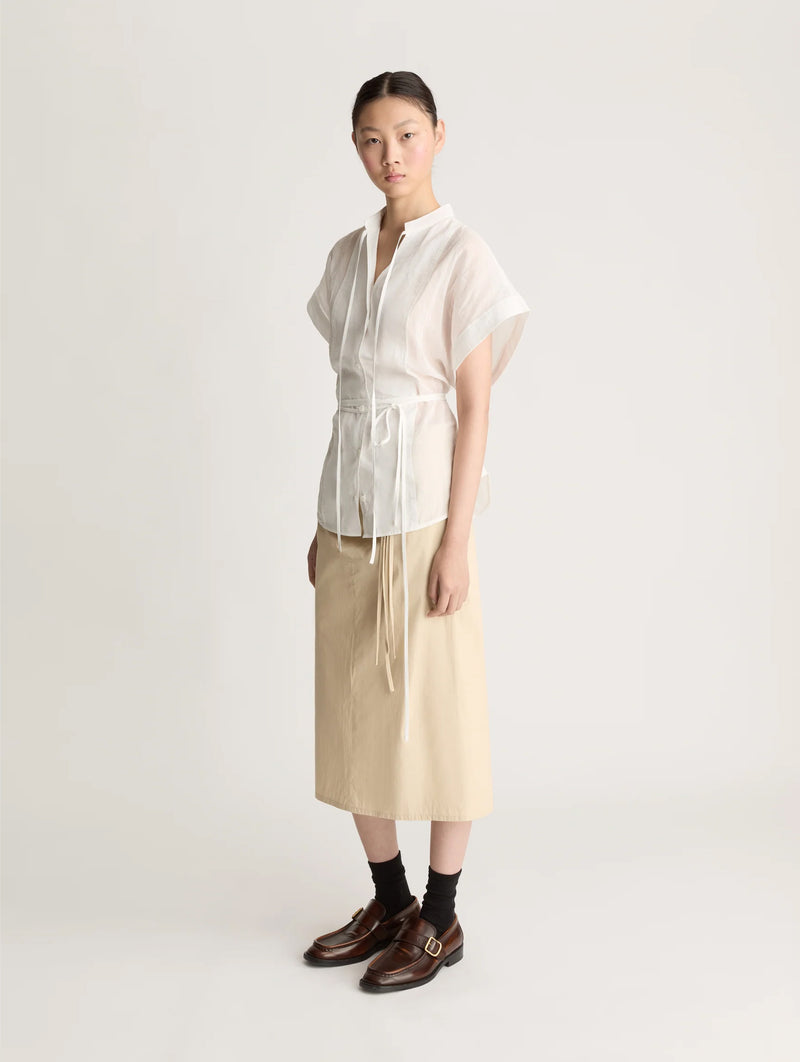 Iris Cotton Blouse in White