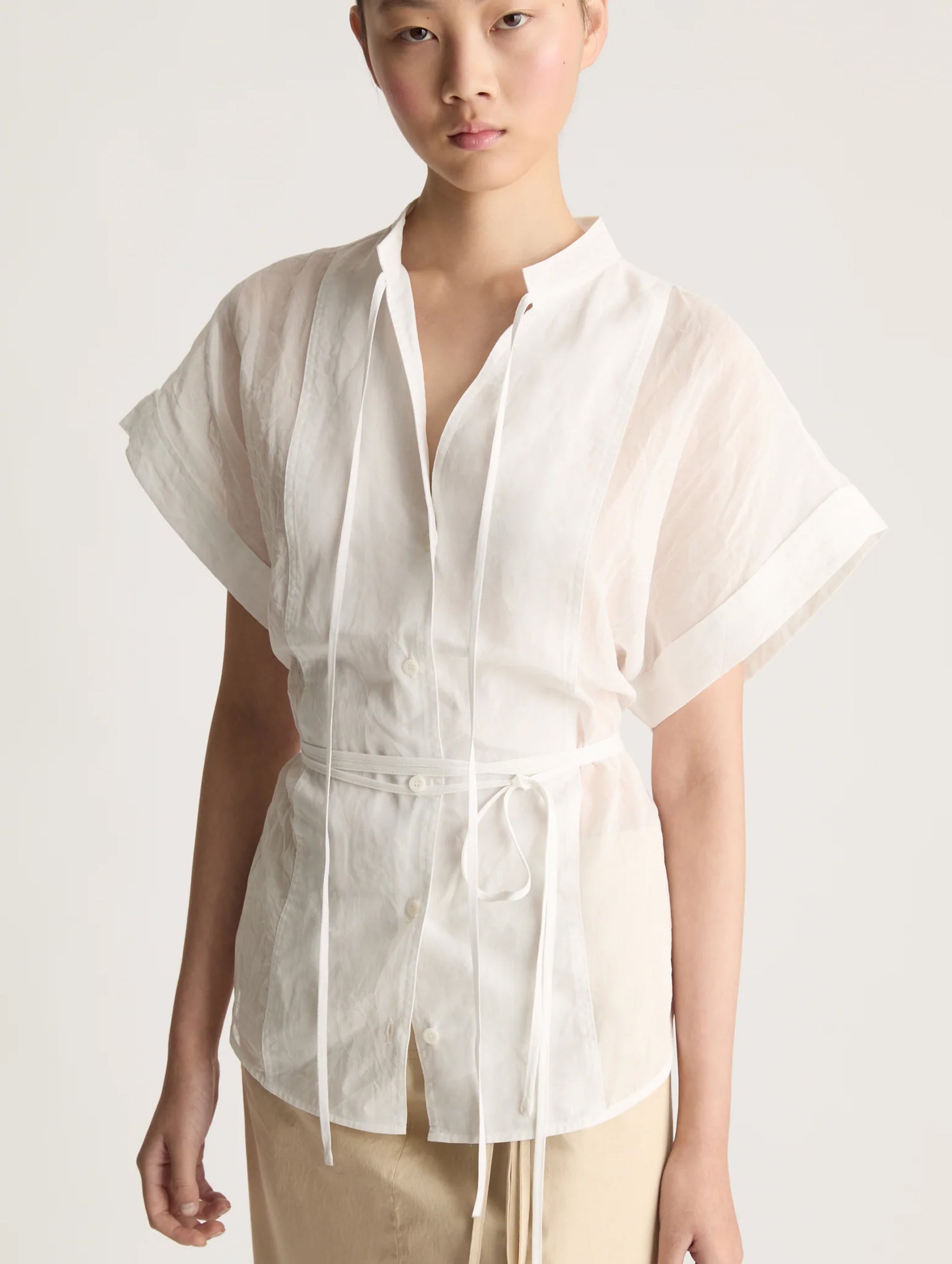 Iris Cotton Blouse in White
