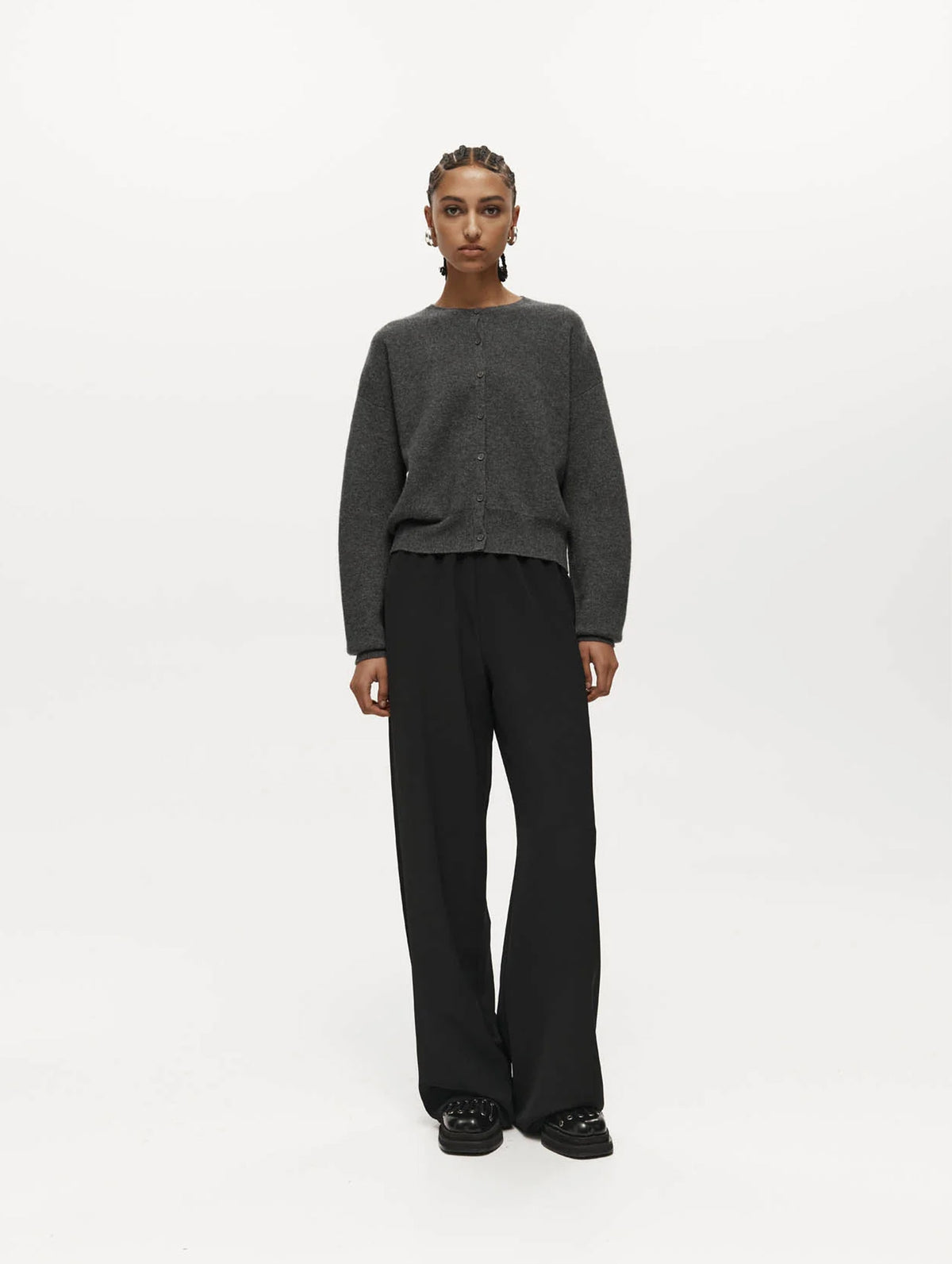 Irving Trouser in Black Suiting