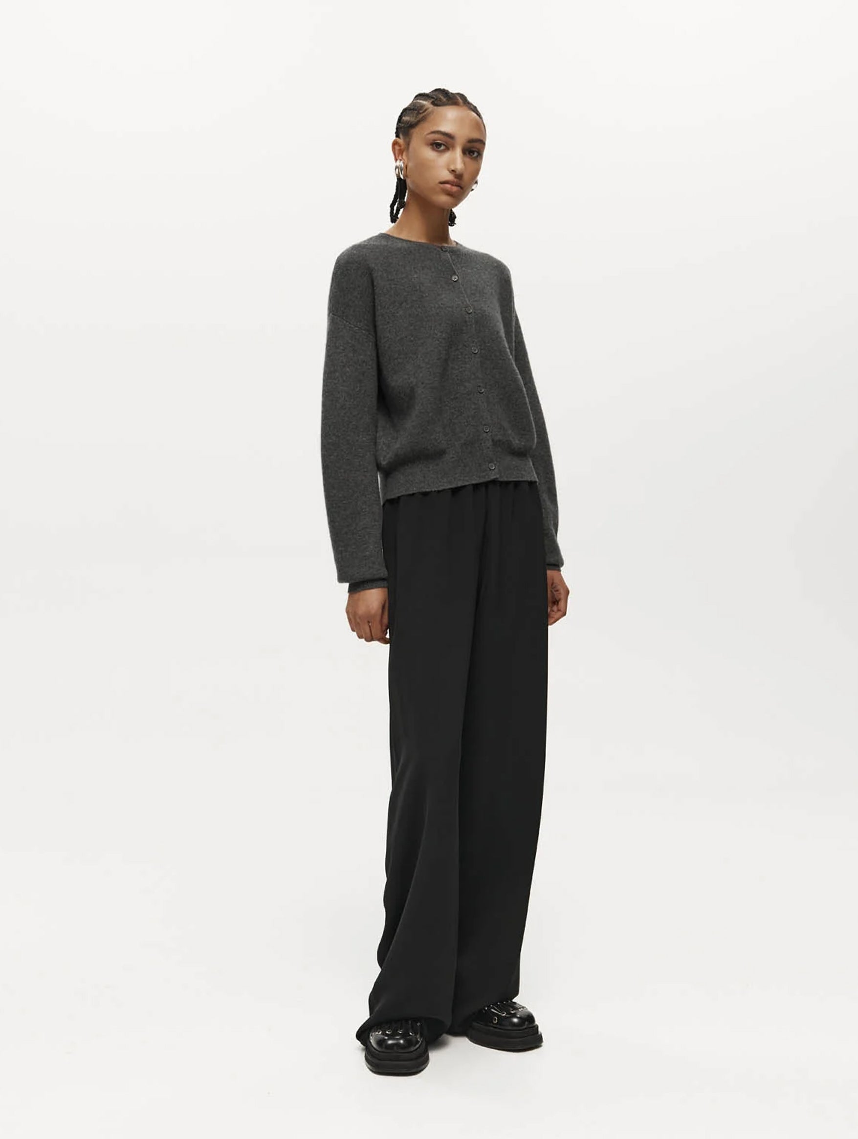 Irving Trouser in Black Suiting