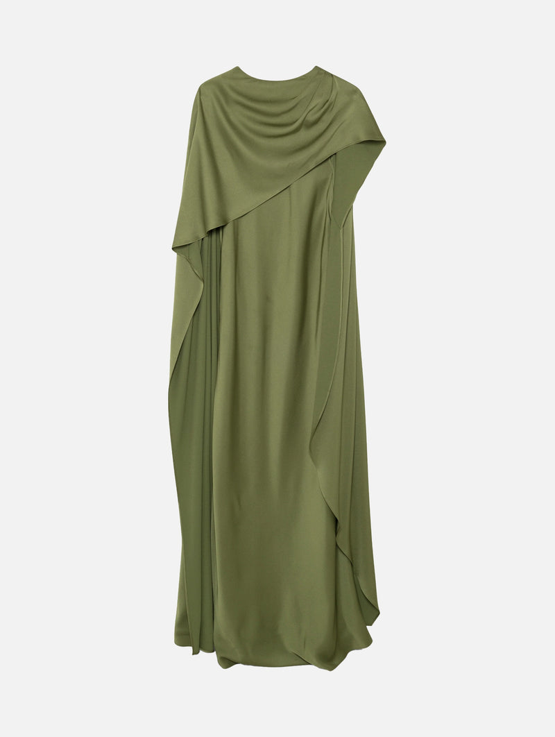 Izel Cape Gown in Olive