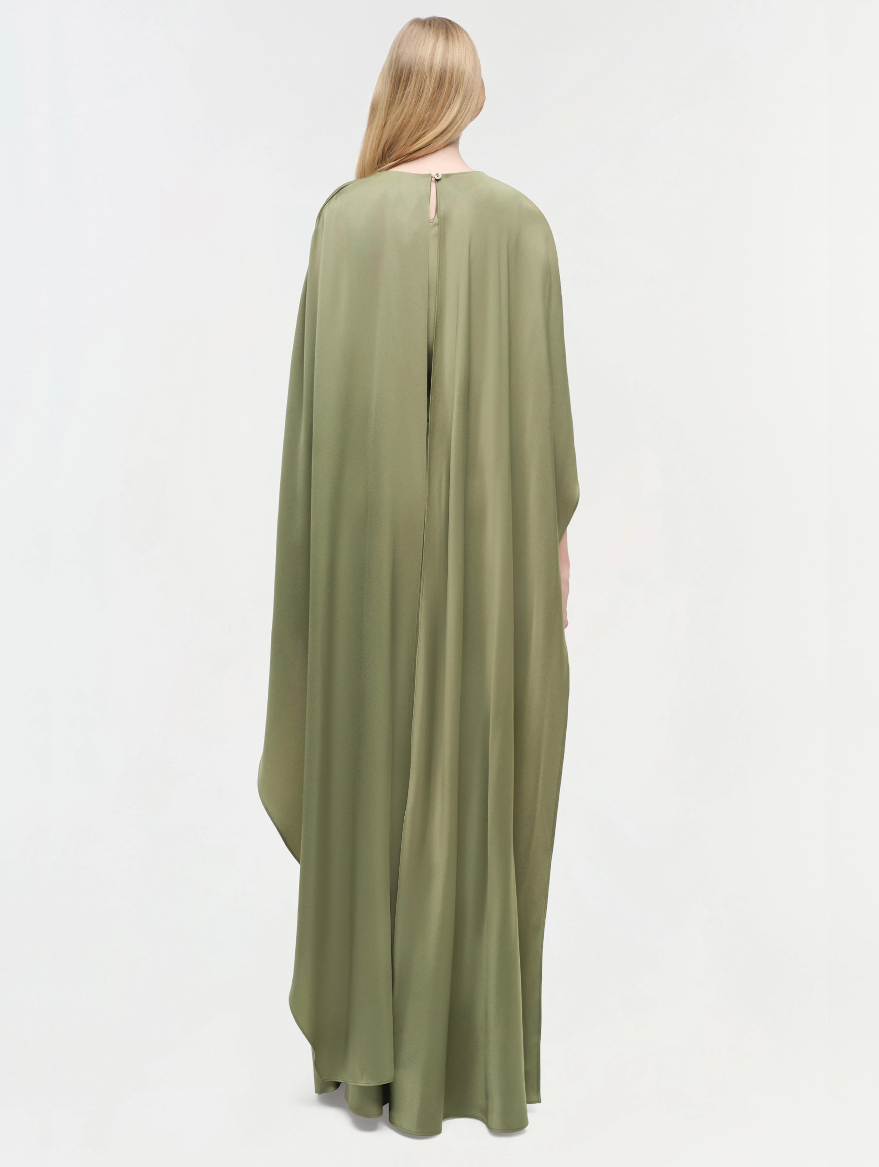 Izel Cape Gown in Olive