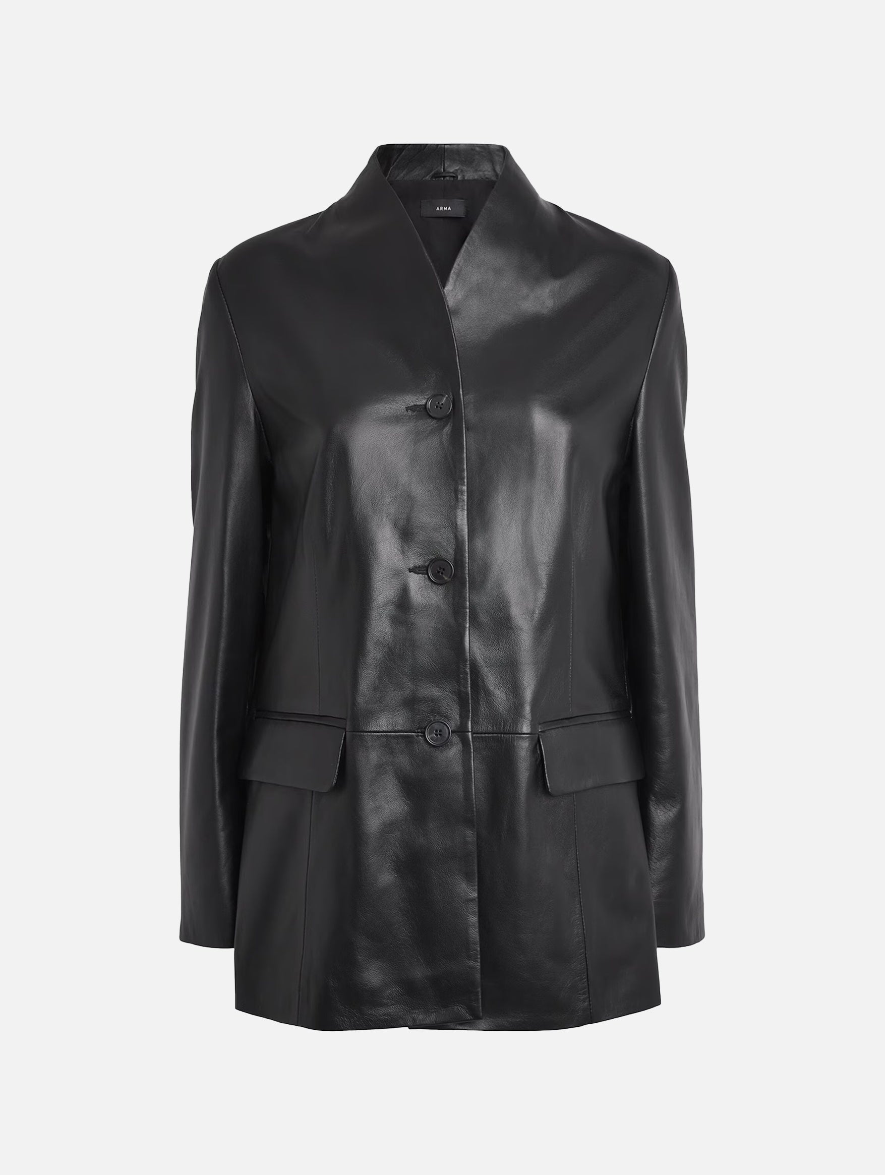 Juno Leather Jacket in Black