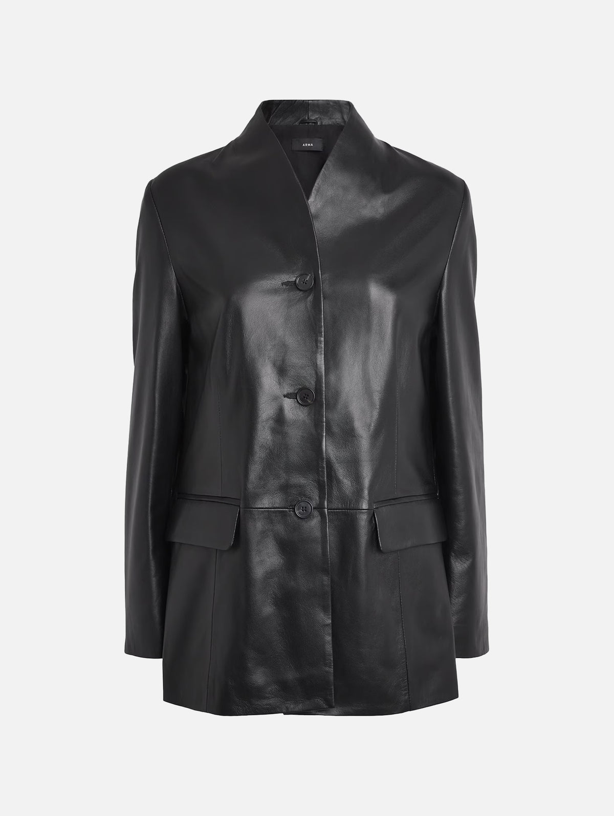 Juno Leather Jacket in Black