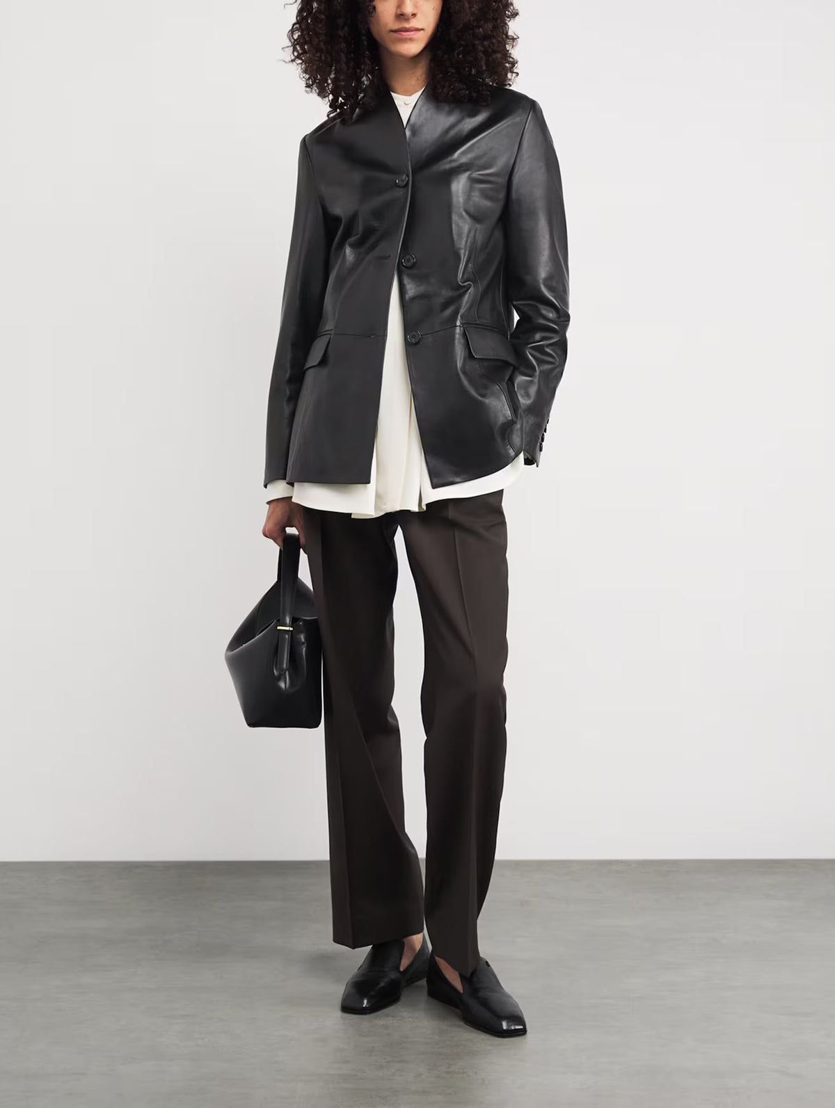 Juno Leather Jacket in Black