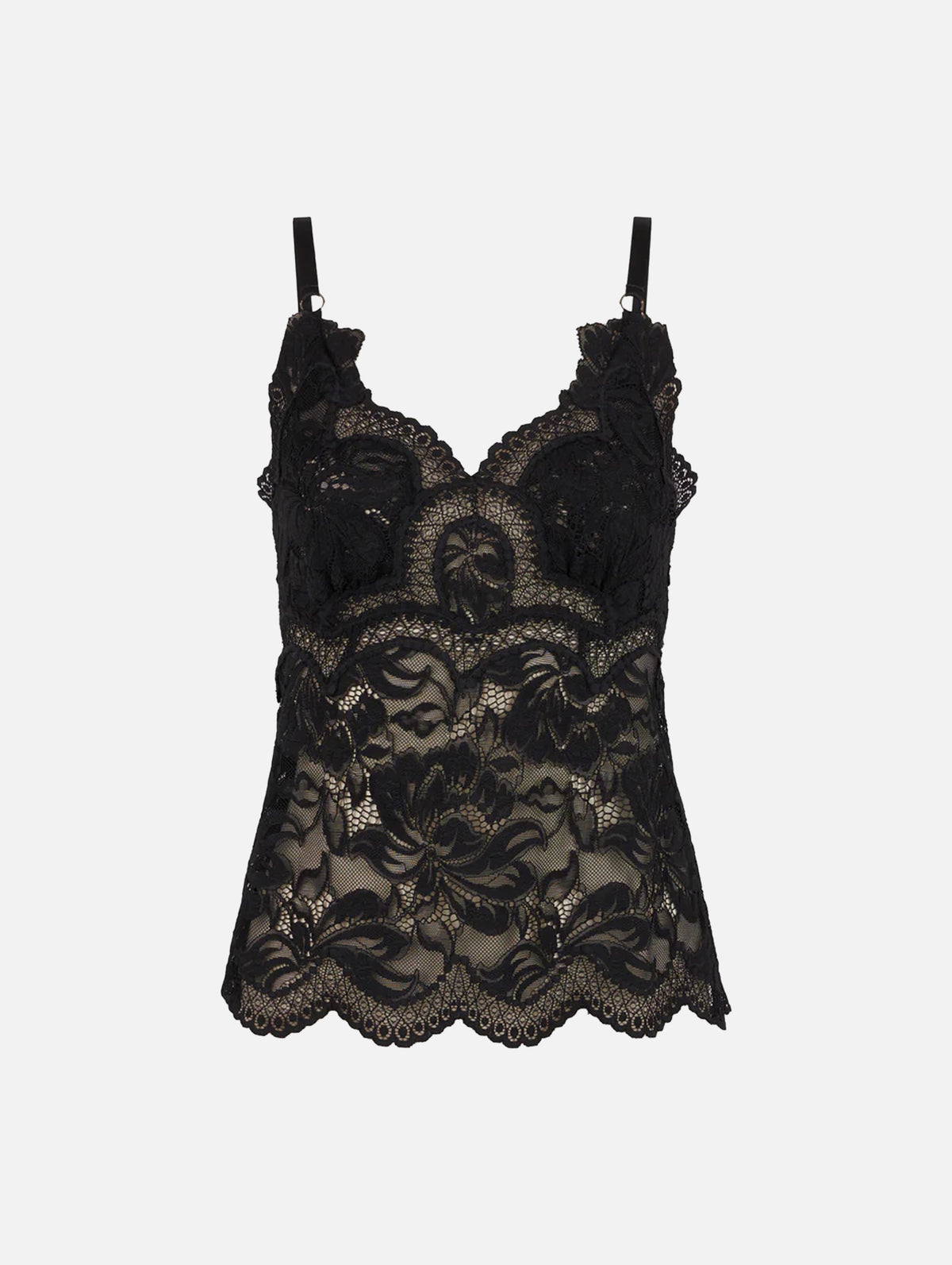 Lace Cami Top in Black