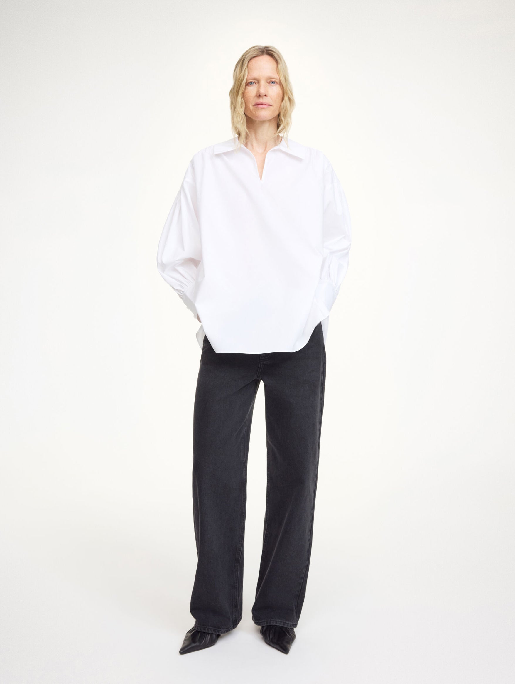 Leonora Cotton Blouse in White