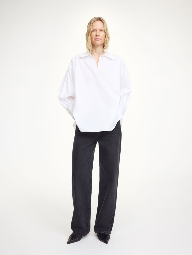 Leonora Cotton Blouse in White