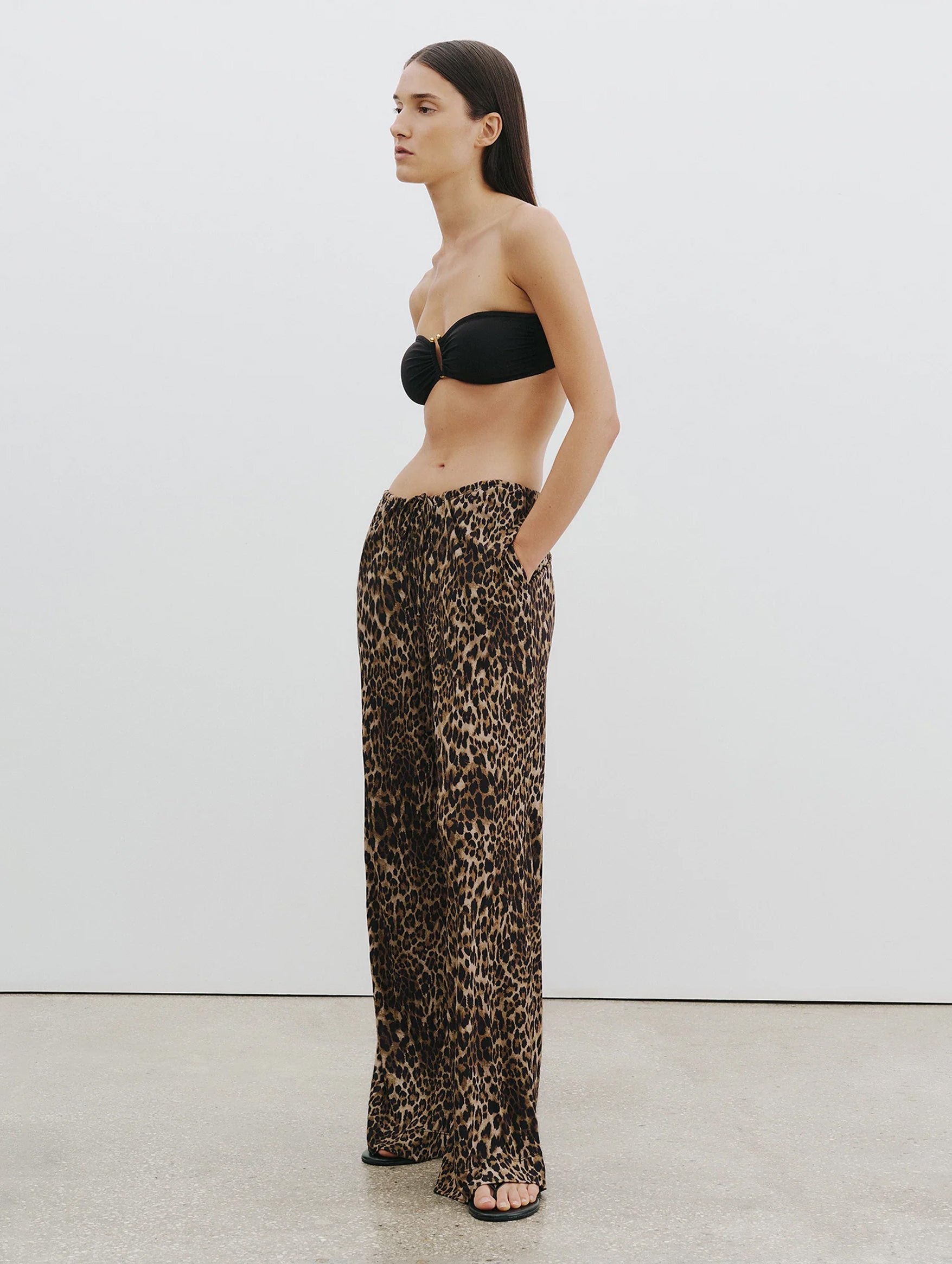 Adriel Pant in Vintage Leopard