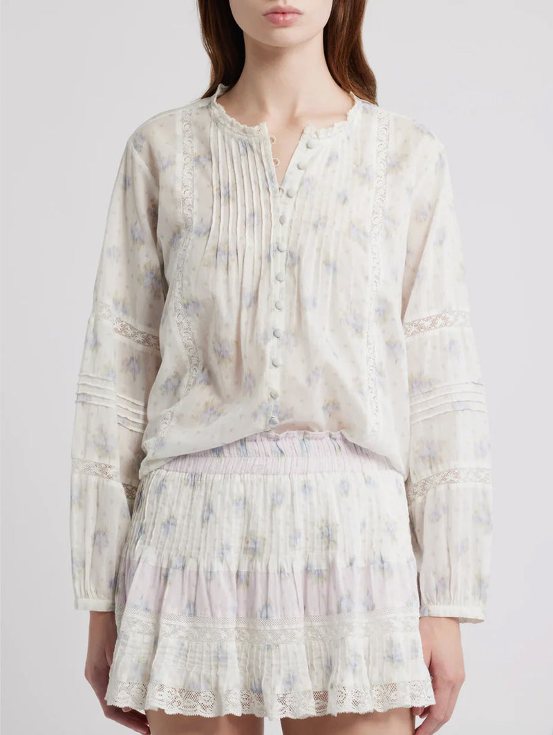 Lita Cotton Top in Arctic Vanilla