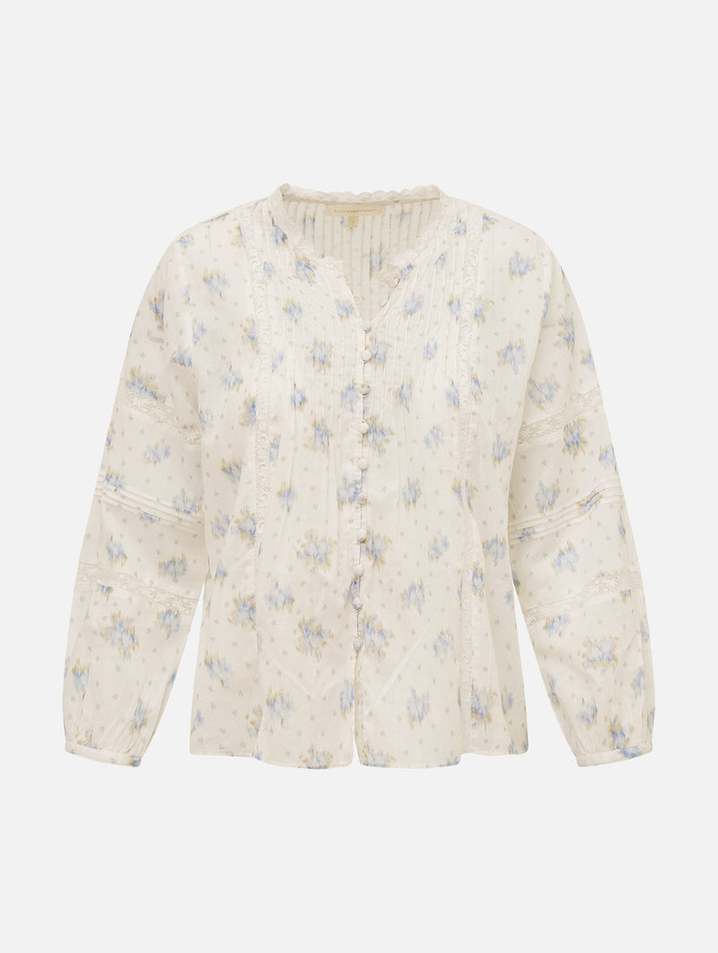 Lita Cotton Top in Arctic Vanilla