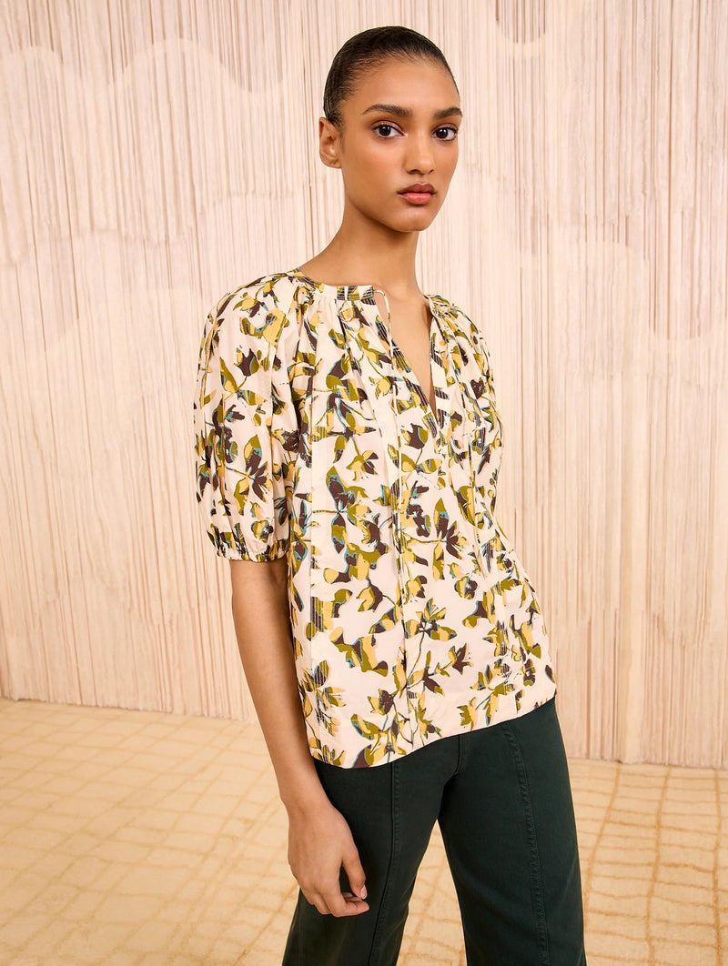 Loli Short Sleeve Blouse in Lucent