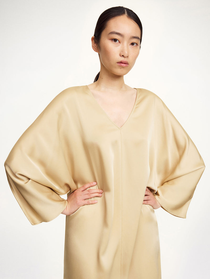 Lucina Dress in Old Beige