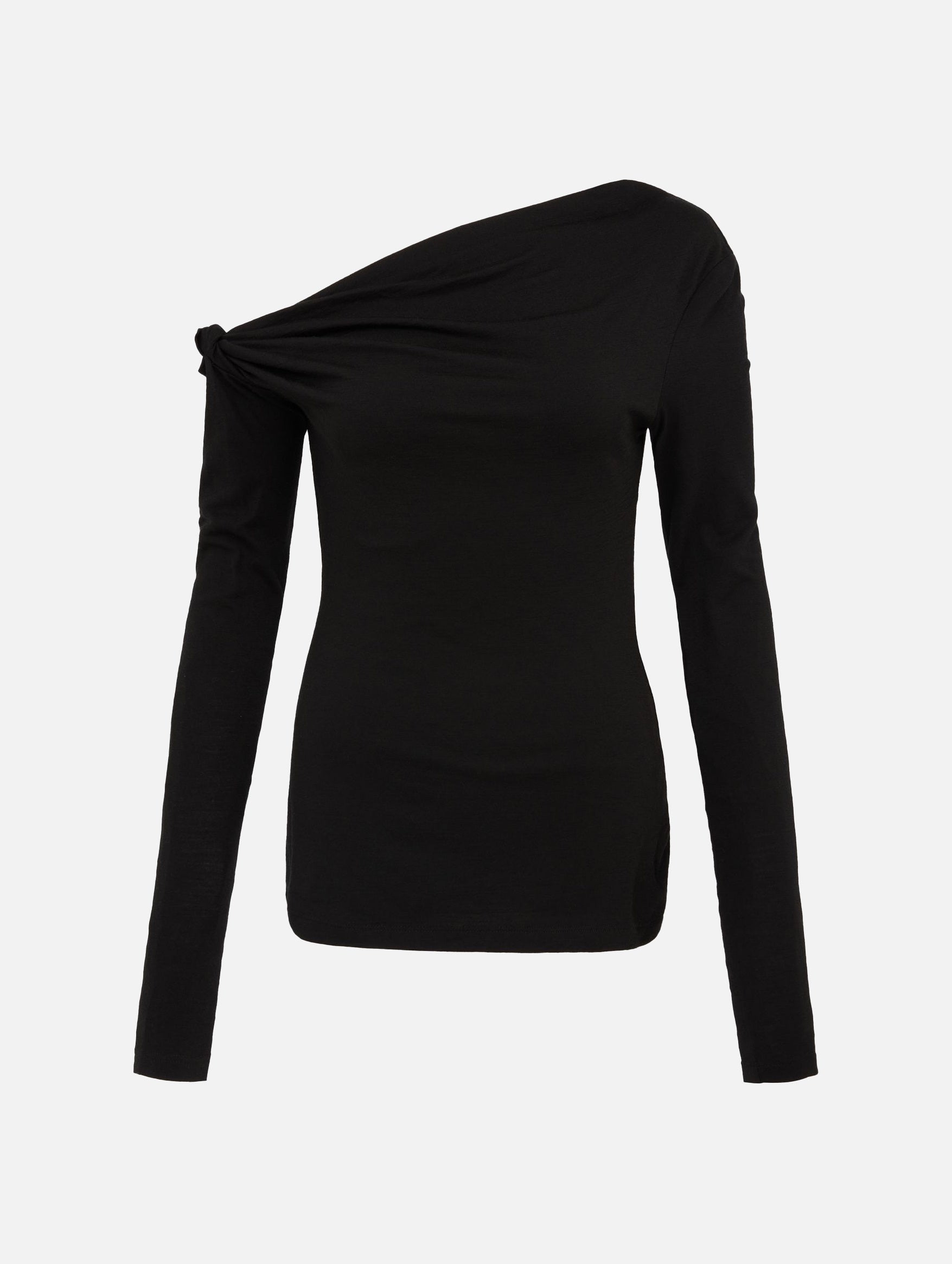 Manahou Merino Top in Black