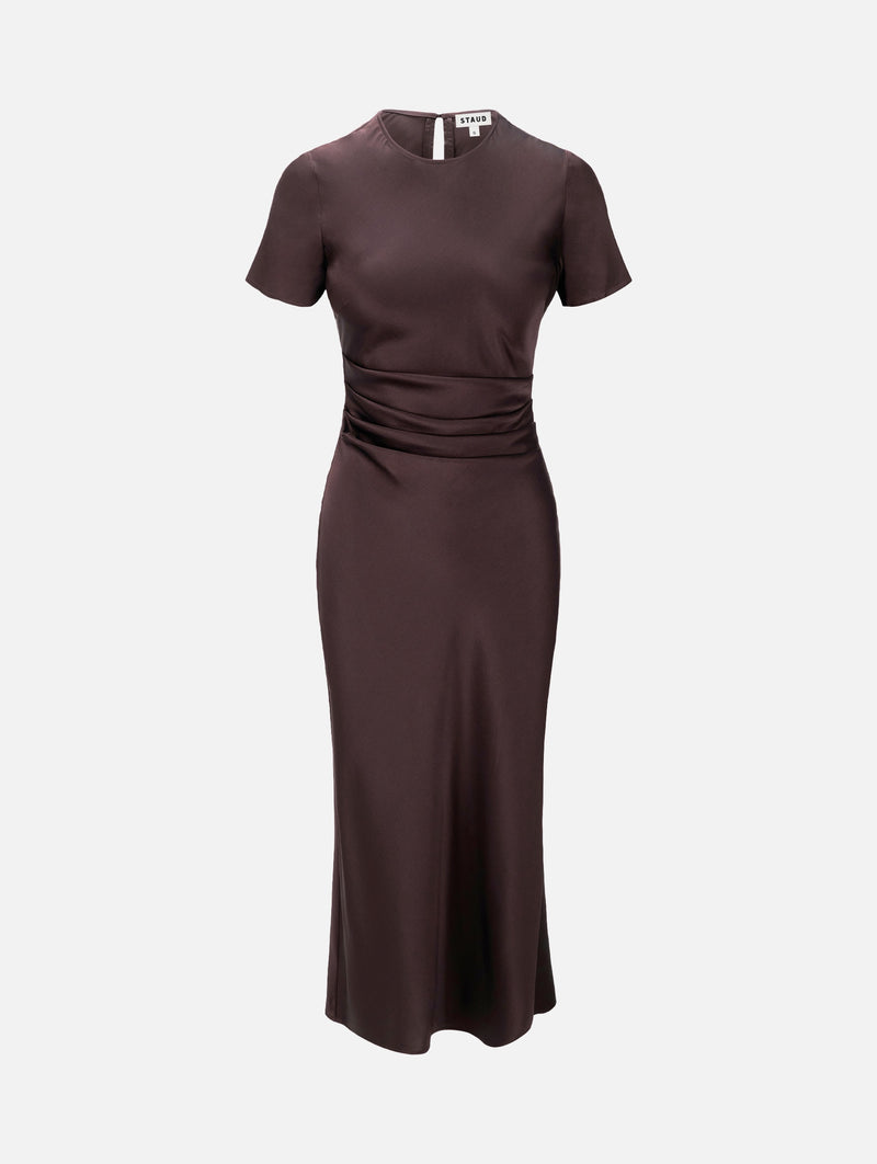 Marcel Silk Dress in Earth