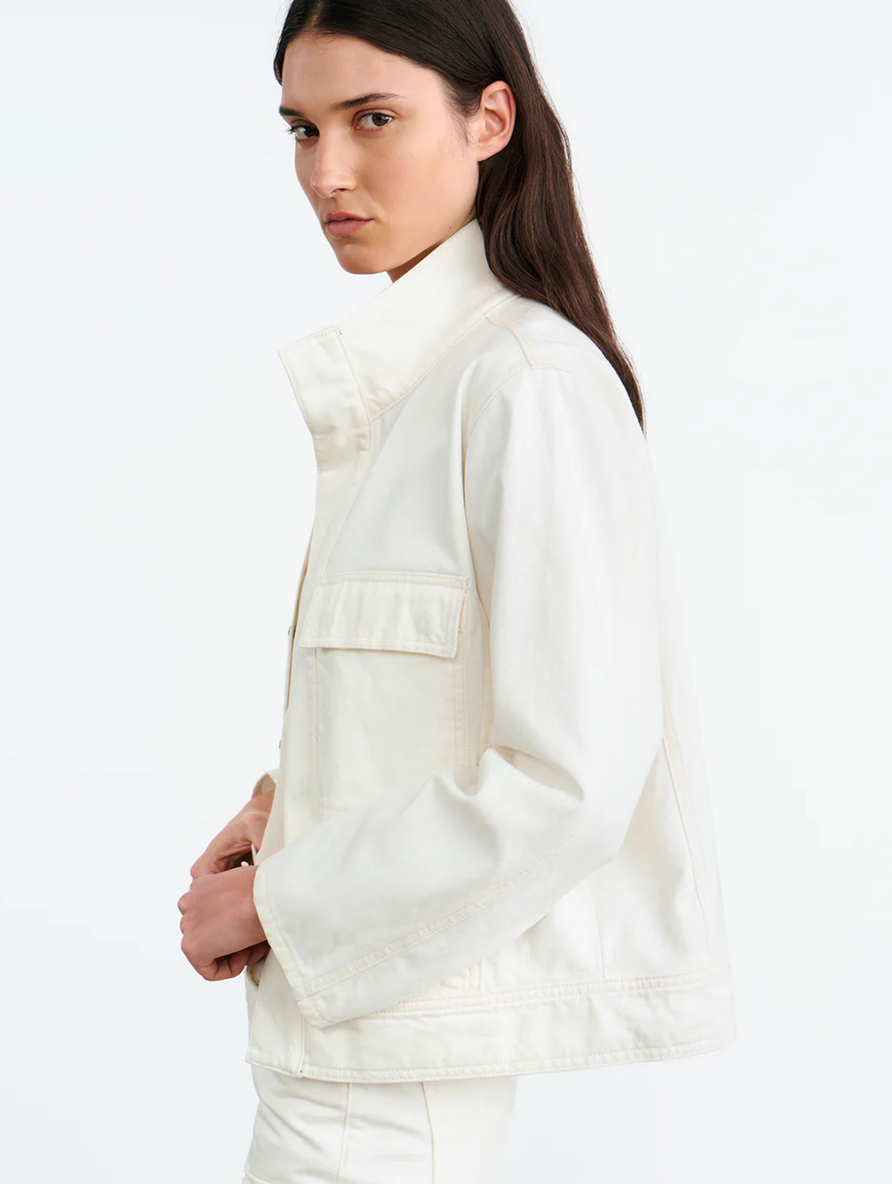 Marilou Denim Jacket in Cream