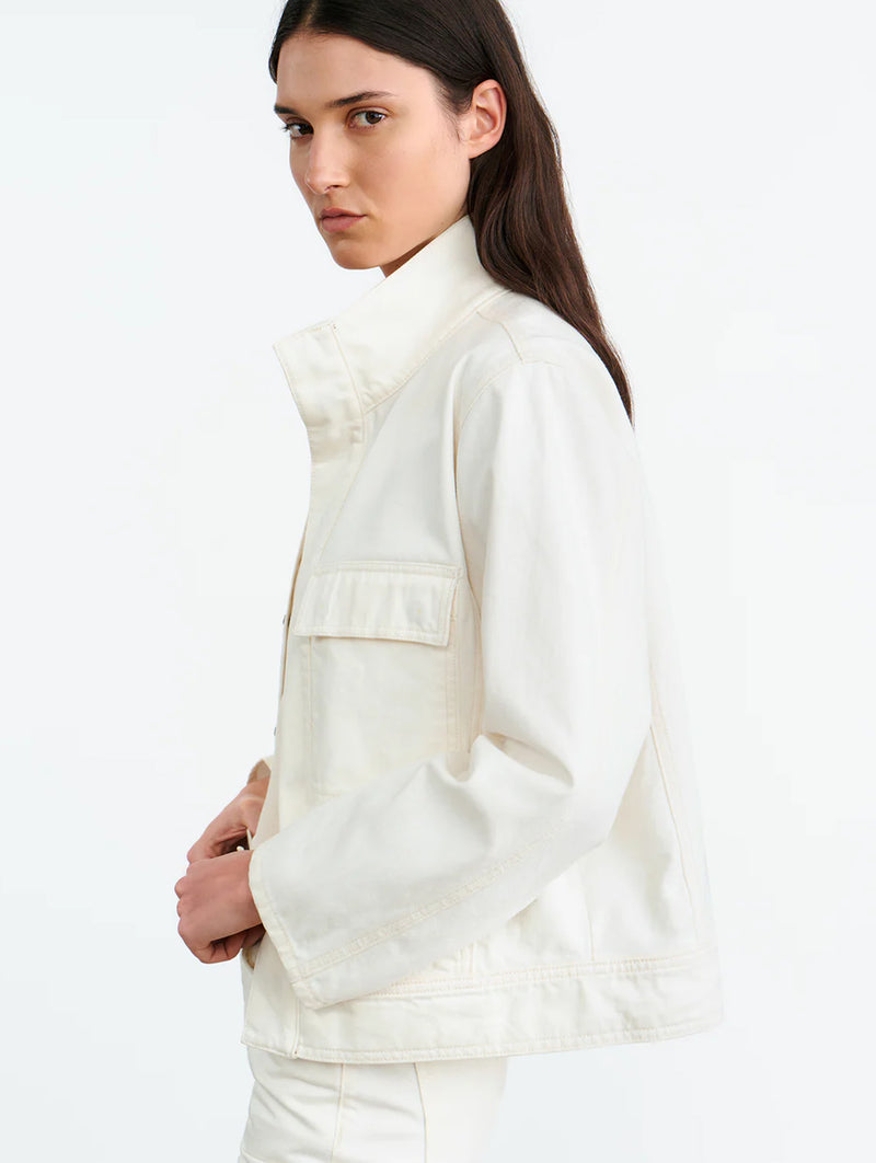 Marilou Denim Jacket in Cream