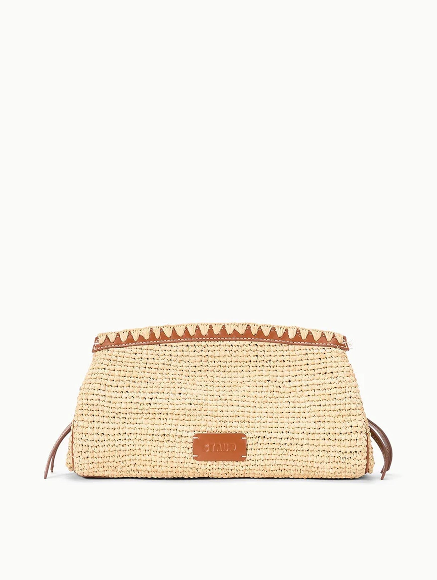 Maude Convertible Clutch in Natural Tan