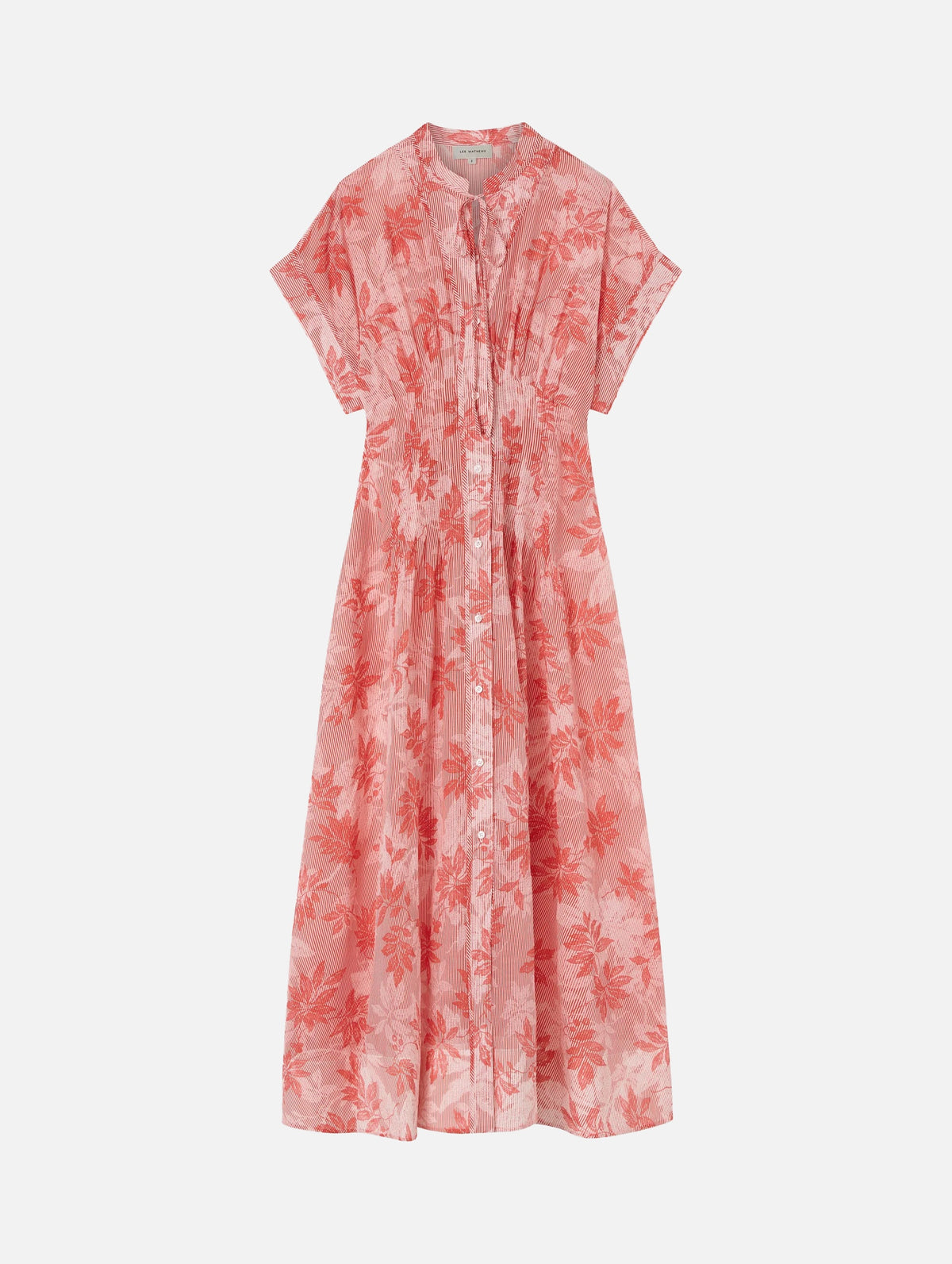 Meredith Cotton Dress in Raspberry