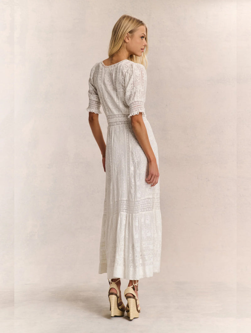 Minka Cotton Dress in True White